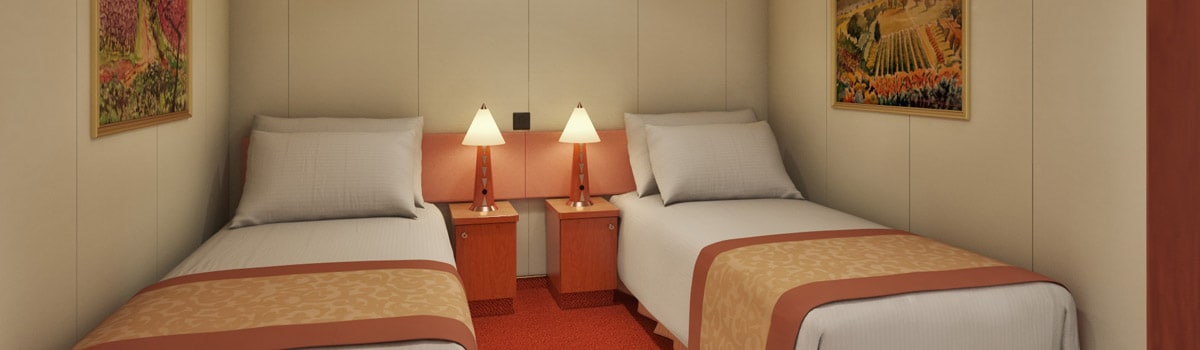 Carnival Conquest Interior stateroom — representative Carnival photo