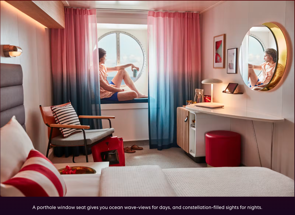 Sea View · porthole window seat