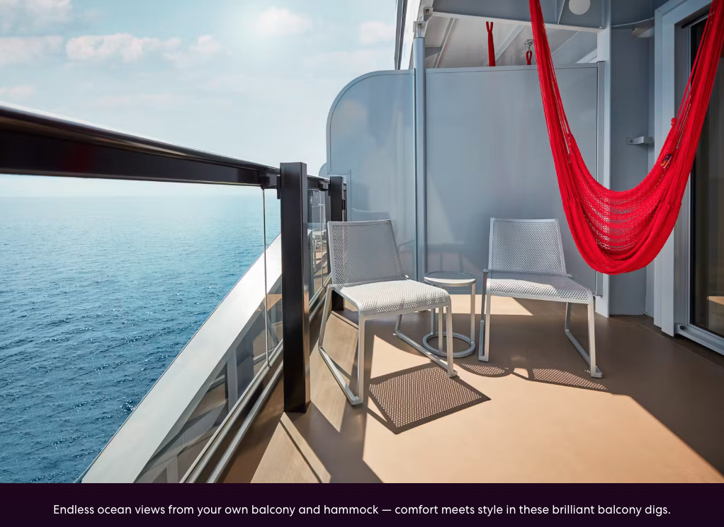 XL Sea Terrace · balcony and hammock